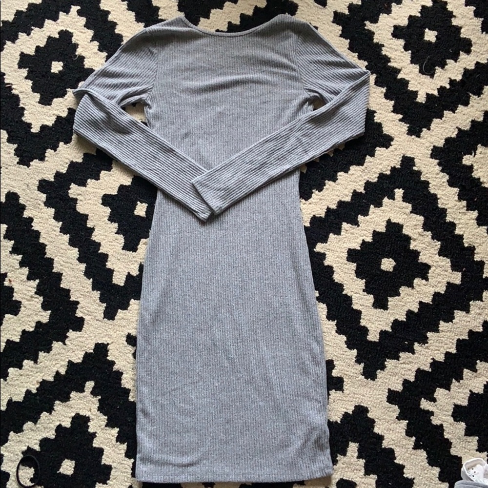 Grey bodycon dress